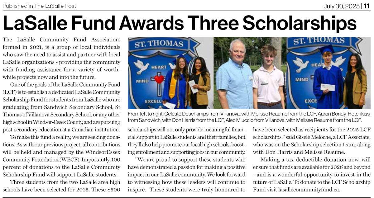 LaSallePost-August-Article